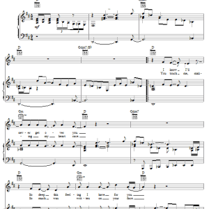 George Harrison Never Get Over You Musik Noten - Piano, Vocal & Guitar Chords - 25335-0