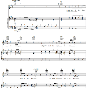 George Harrison That's What It Takes Musik Noten - Piano, Vocal & Guitar Chords - 51582-0