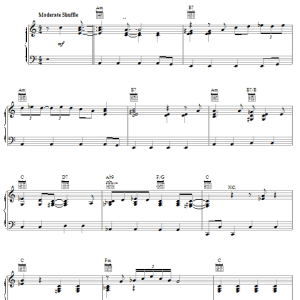 George Harrison Zig Zag Musik Noten - Piano, Vocal & Guitar Chords - 51583-0