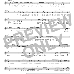 George Jones A Good Year For The Roses Musik Noten - Lead Sheet / Fake Book - 172728-0