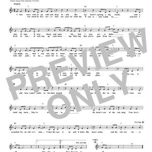 George Jones The Race Is On Musik Noten - Lead Sheet / Fake Book - 172724-0