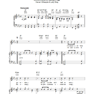 George Little You're In Kentucky Sure As You're Born Musik Noten - Piano, Vocal & Guitar Chords - 36140-0