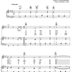 George N. Allen Must Jesus Bear The Cross Alone Musik Noten - Piano, Vocal & Guitar Chords - 19806-0