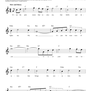 George Shearing The Nearness Of You Musik Noten - Easy Lead Sheet / Fake Book - 174966-0
