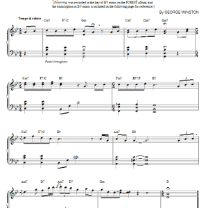George Winston Returning Musik Noten - Piano Solo - 65615-0