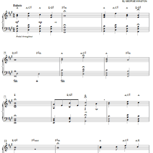 George Winston Stevenson Musik Noten - Piano Solo - 60126-0