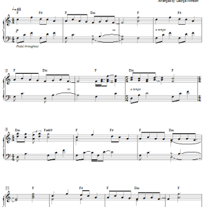 George Winston (Variations On) Bamboo Musik Noten - Piano Solo - 60123-0