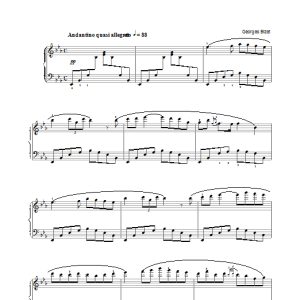 Georges Bizet Intermezzo Musik Noten - Piano Solo - 25042-0