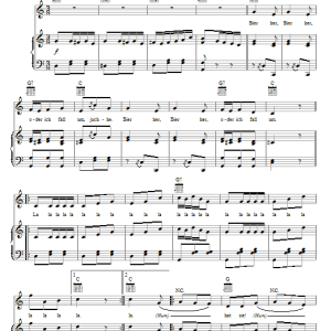 German Folksong Bierwalzer Musik Noten - Piano, Vocal & Guitar Chords - 69240-0