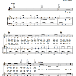 German Folksong Eine Seefahrt, Die Ist Lustig Musik Noten - Piano, Vocal & Guitar Chords - 69199-0