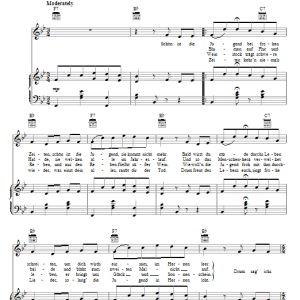 German Folksong Schon Ist Die Jugend (Youth, It Is Beautiful) Musik Noten - Piano, Vocal & Guitar Chords - 69212-0