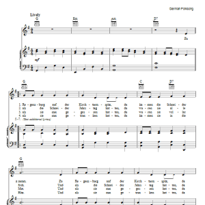 German Folksong Zu Regensburg Auf Der Kirchturmspitz Musik Noten - Piano, Vocal & Guitar Chords - 69181-0