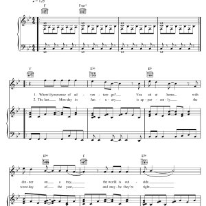 Ghosts The World Is Outside Musik Noten - Piano, Vocal & Guitar Chords - 48528-0