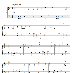 Giacomo Puccini Humming Chorus (Butterfly) Musik Noten - Easy Piano - 54007-0