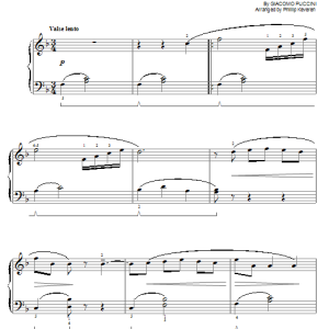 Giacomo Puccini Musetta's Waltz (Quando Men Vo) (from Moonstruck) (arr. Phillip Keveren) Musik Noten - Easy Piano - 75621-0