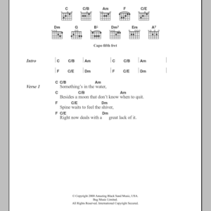 Giant Sand Shiver Musik Noten - Guitar Chords/Lyrics - 107685-0