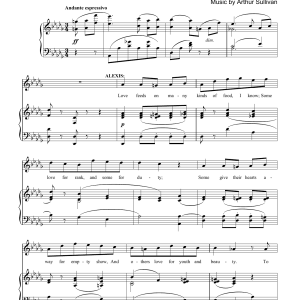 Gilbert & Sullivan For Love Alone Musik Noten - Piano & Vocal - 174406-0