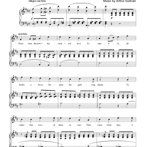 Gilbert & Sullivan It Is Not Love Musik Noten - Piano & Vocal - 174408-0