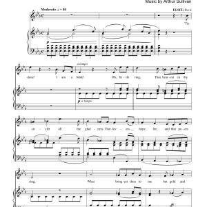 Gilbert & Sullivan 'Tis Done! I Am A Bride Musik Noten - Piano Solo - 174409-0