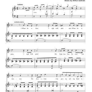 Gilbert & Sullivan When He Is Here Musik Noten - Piano Solo - 174421-0