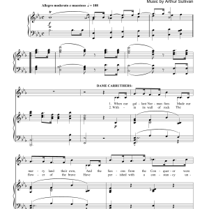 Gilbert & Sullivan When Our Galland Norman Foes Musik Noten - Piano Solo - 174413-0