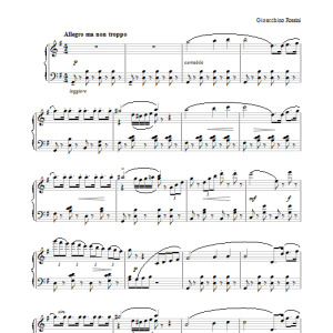 Gioacchino Rossini The Barber Of Seville Musik Noten - Piano Solo - 33683-0