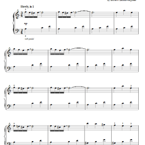 Giovanni Battista Pergolesi Andantino Espressivo Musik Noten - Easy Piano - 54002-0