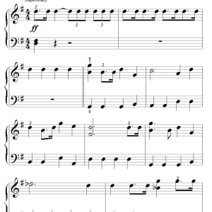 Giuseppe Verdi Triumphal March Musik Noten - Big Note Piano - 50371-0
