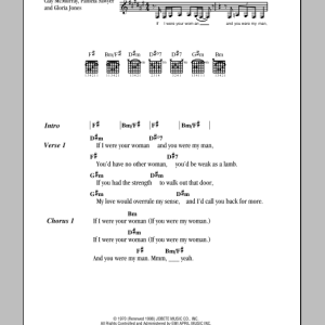 Gladys Knight & The Pips If I Were Your Woman Musik Noten - Guitar Chords/Lyrics - 84243-0