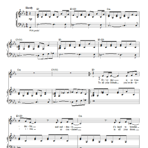Glee Cast Beautiful Musik Noten - Piano & Vocal - 77465-0