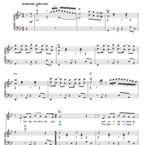 Glee Cast Bust Your Windows Musik Noten - Piano & Vocal - 77475-0
