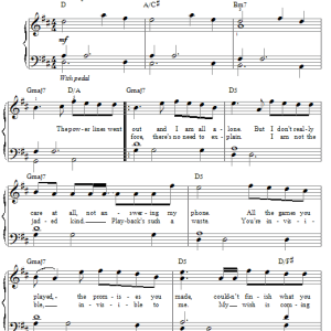 Glee Cast Candles Musik Noten - Easy Piano - 83854-0