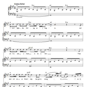Glee Cast Can't Fight This Feeling Musik Noten - Easy Piano - 102340-0
