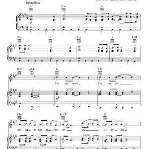 Glee Cast Dancing Queen Musik Noten - Piano, Vocal & Guitar Chords - 86590-0