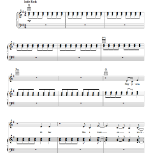 Glee Cast Dog Days Are Over Musik Noten - Piano, Vocal & Guitar Chords - 86572-0