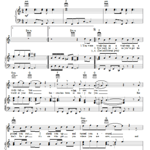 Glee Cast Don't You Want Me Musik Noten - Piano, Vocal & Guitar Chords - 82795-0