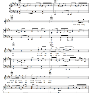 Glee Cast Faithfully Musik Noten - Piano, Vocal & Guitar Chords - 75956-0