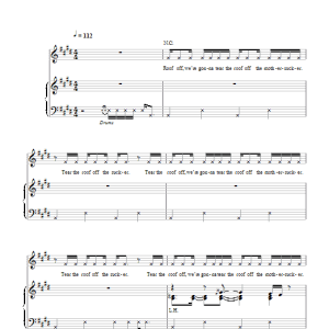 Glee Cast Give Up The Funk Musik Noten - Piano, Vocal & Guitar Chords - 103481-0