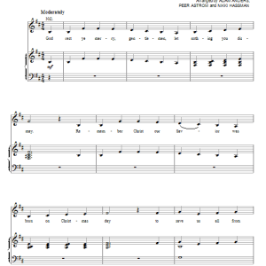 Glee Cast God Rest Ye Merry, Gentlemen Musik Noten - Piano, Vocal & Guitar Chords - 85239-0