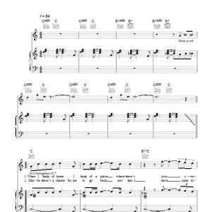 Glee Cast Home Musik Noten - Piano, Vocal & Guitar Chords - 103311-0