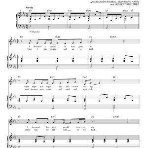 Glee Cast I Dreamed A Dream Musik Noten - Piano & Vocal - 77458-0