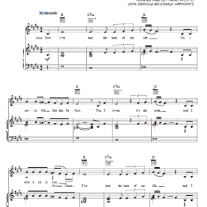 Glee Cast (I've Had) The Time Of My Life Musik Noten - Piano, Vocal & Guitar Chords - 80496-0