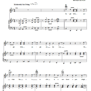 Glee Cast Jingle Bells Musik Noten - Piano, Vocal & Guitar Chords - 85238-0