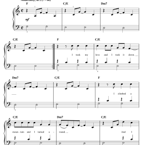 Glee Cast Landslide Musik Noten - Easy Piano - 25435-0