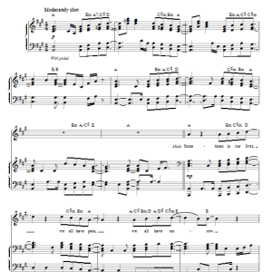 Glee Cast Lean On Me (Vocal Duet) Musik Noten - Piano & Vocal - 77887-0