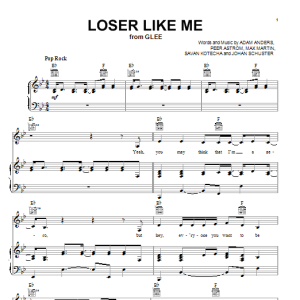 Glee Cast Loser Like Me Musik Noten - Easy Piano - 83759-0