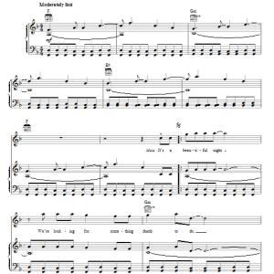 Glee Cast Marry You Musik Noten - Piano, Vocal & Guitar Chords - 80504-0