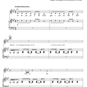 Glee Cast Me Against The Music Musik Noten - Piano, Vocal & Guitar Chords - 80494-0