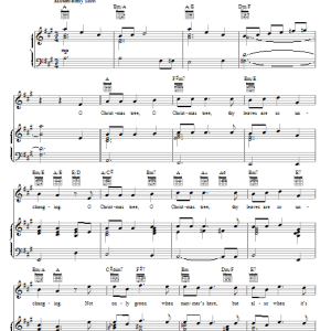 Glee Cast O Christmas Tree Musik Noten - Piano, Vocal & Guitar Chords - 85241-0