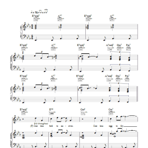 Glee Cast One Less Bell To Answer Musik Noten - Piano, Vocal & Guitar Chords - 103483-0